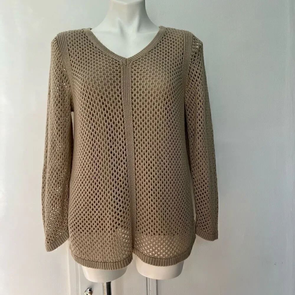 Croft & Barrow Open Knit Sweater